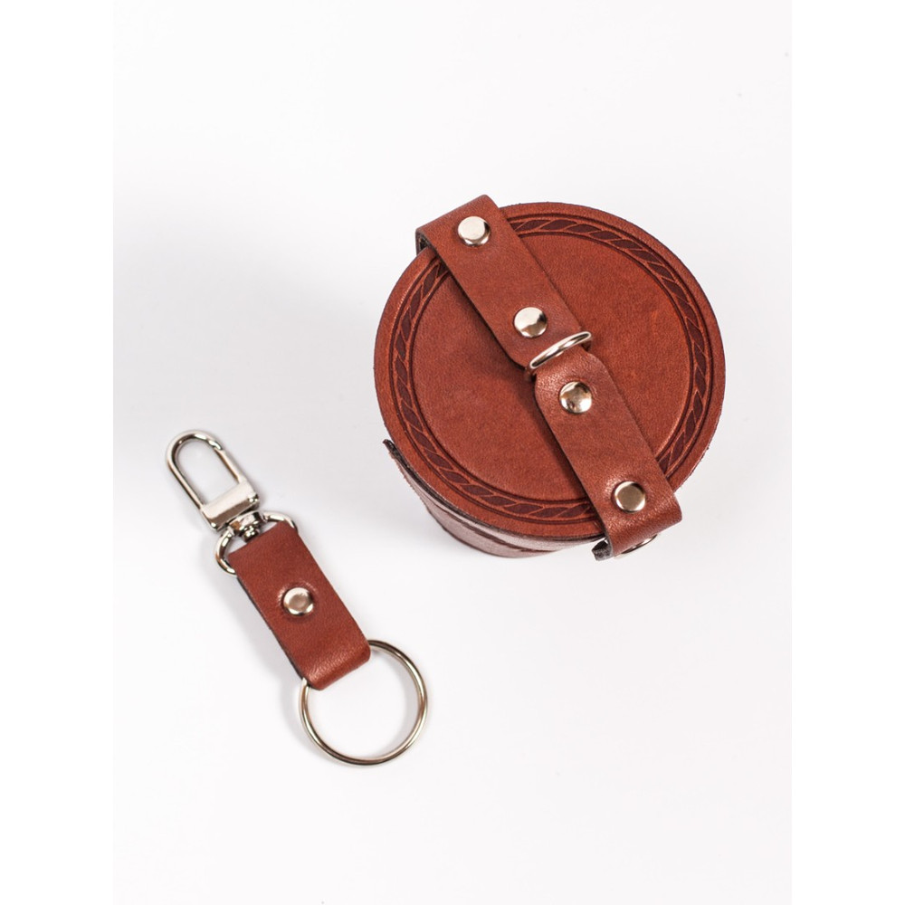 Frenzo gifts СК.23.Т Набор стаканов (4шт) в кожаном чехле / Утка в Мишени