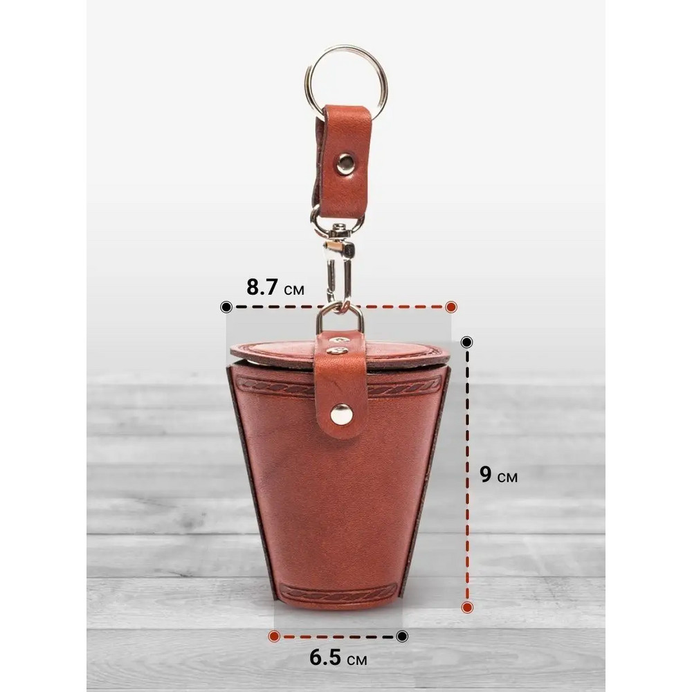 Frenzo gifts СК.23.Т Набор стаканов (4шт) в кожаном чехле / Орел