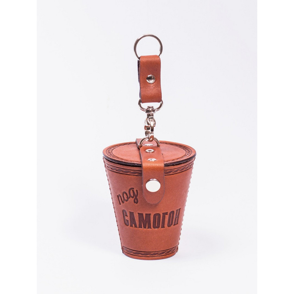 Frenzo gifts СК.23.Т Набор стаканов (4шт) в кожаном чехле / Под самогон