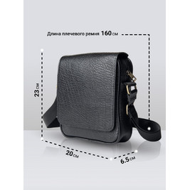Frenzo 5811 Buffalo сумка планшет кожаная мужская через плечо черный
