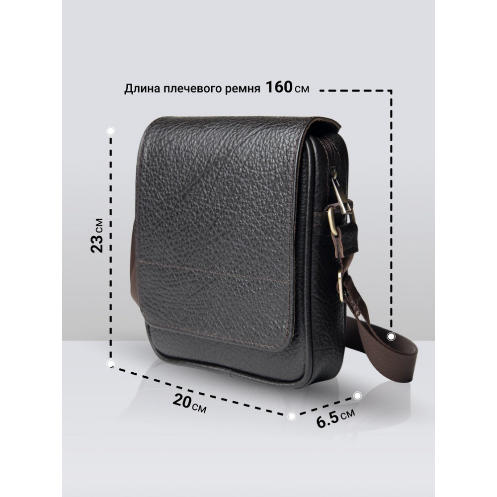 Frenzo 5811 Buffalo сумка планшет кожаная мужская через плечо коричневый