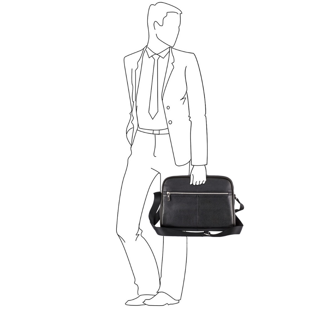 Frenzo 0910.2 сумка-мессенджер для ноутбука черный